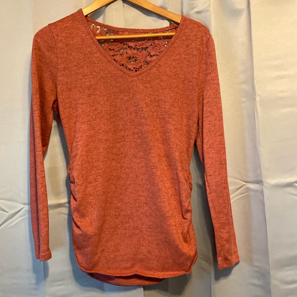 Pinkish Massini long sleeve medium woman’s shirt gently used
